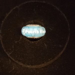 Puerto Rico Murano Glass charm